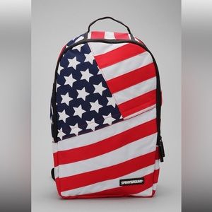 SOLD elsewhere-Sprayground American flag backpack